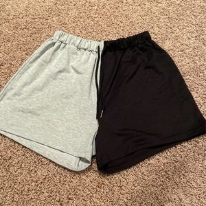 color block shorts